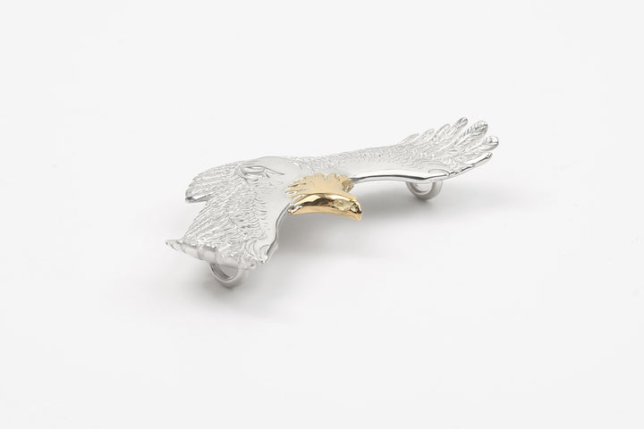Moto Hideo Motoike EG-03 Eagle Pendant with K18 Gold Accent – Small full view detail head