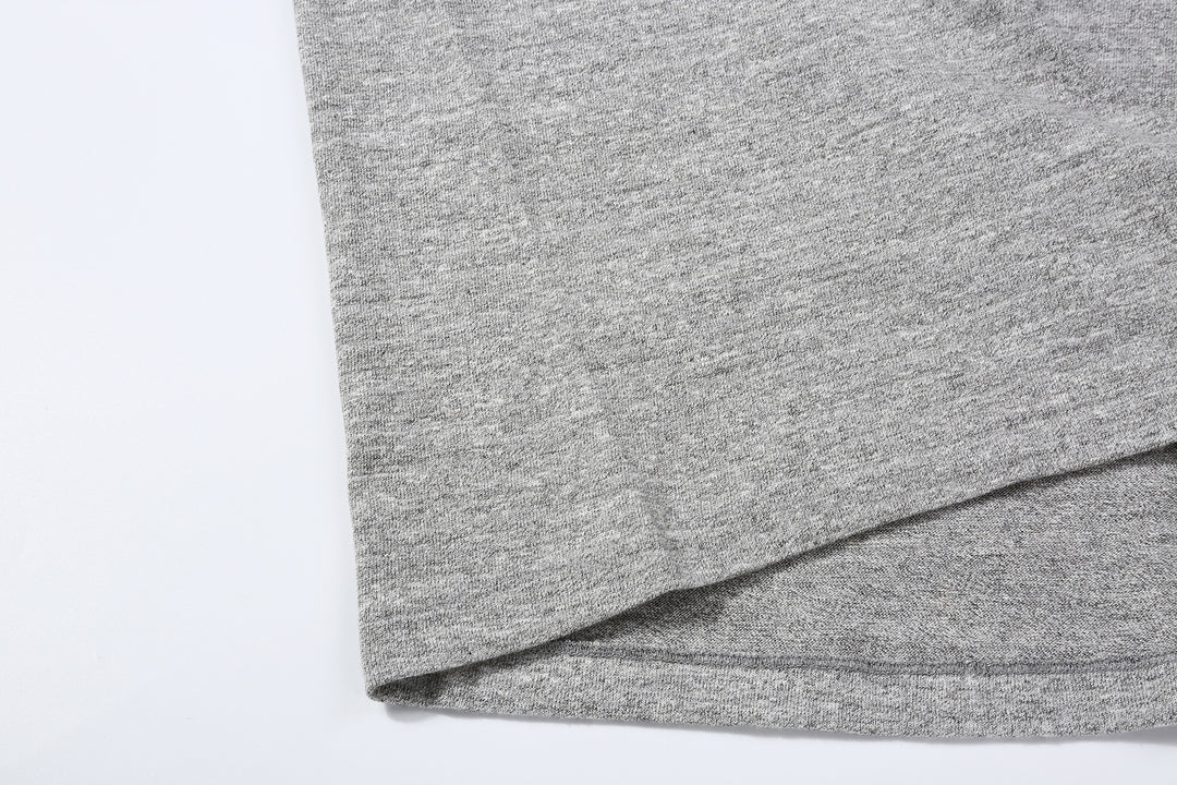 Warehouse Lot 4601 Shadow Border Slub Yarn Henley T-Shirt Made in Japan Grey Hem