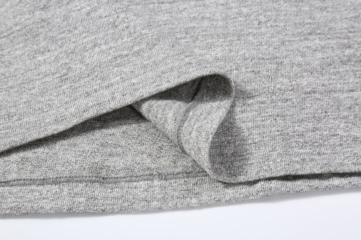 Warehouse Lot 4601 Shadow Border Slub Yarn Henley T-Shirt Made in Japan Grey Hem Stitch