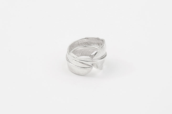 Moto Hideo Motoike RG-01 Kazekiri Feather Ring with K18 Gold Accent full view_7