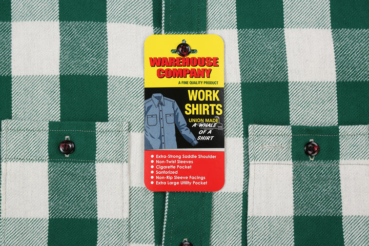 Warehouse Lot 3104 Selvedge Buffalo Check Flannel Shirt