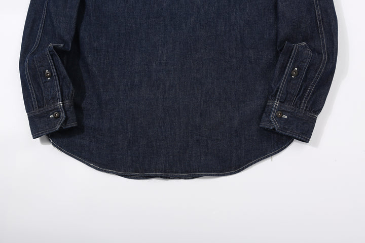 Freewheelers 2623002 Birner 8.5oz Indigo Denim Mechanic Shirt – Curved Back Hem