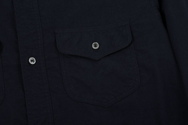 DALEE’S & CO. BF.49 Lightweight Flannel Shirt in Navy – Pointed Chest Pocket Flap