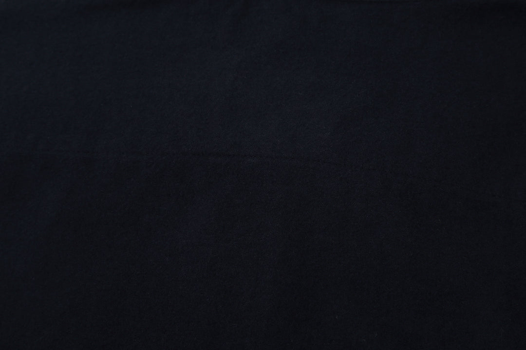 DALEE’S & CO. BF.49 Lightweight Flannel Shirt in Navy – Cotton Flannel Fabric Close-Up