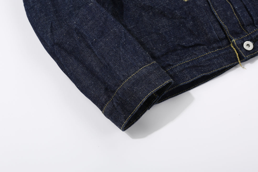 Samurai Jeans S554HX 15.8oz GL3 Samurai Cotton Selvedge Denim Type 1 Jacket - Sleeve Cuff Detail
