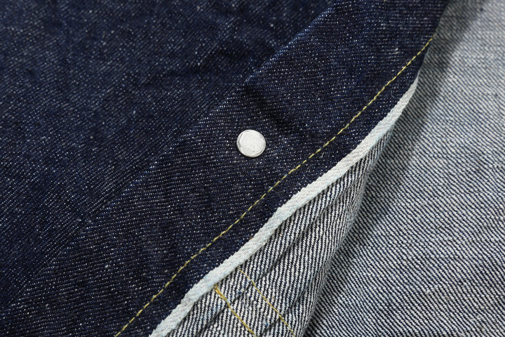Samurai Jeans S554HX 15.8oz GL3 Samurai Cotton Selvedge Denim Type 1 Jacket - Selvedge Hem Detail
