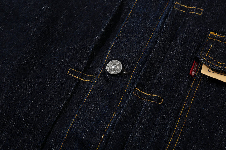 Freewheelers 2621002 Lot 506 XX 1941 Type 1 Denim Jacket – Unpainted Iron Button Detail