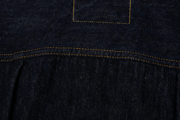 Freewheelers 2621002 Lot 506 XX 1941 Type 1 Denim Jacket – Mustard-Orange Stitching Detail