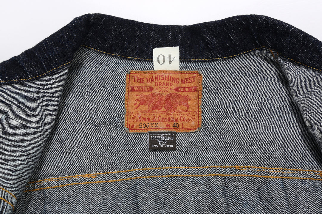 Freewheelers 2621002 Lot 506 XX 1941 Type 1 Denim Jacket – Deerskin Leather Patch