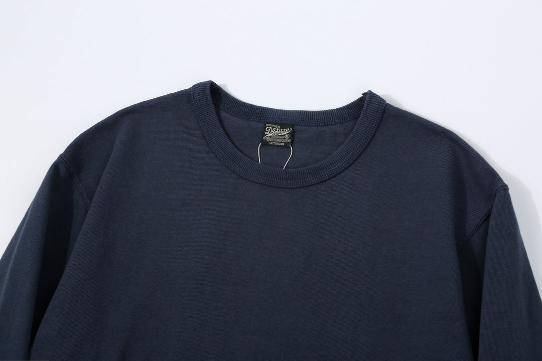Deluxeware DXTL-00 12.5oz Loopwheeled Long Sleeve T-Shirt - Crew Neck