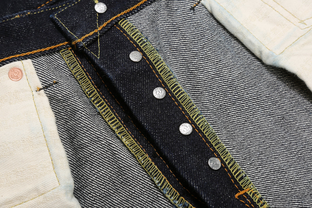 Samurai Jeans S510XX25oz-SP 25oz Selvedge Jeans - Interior Fly Construction