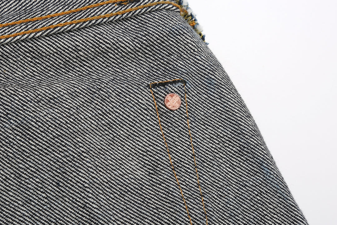 Samurai Jeans S510XX25oz-SP 25oz Selvedge Jeans - Copper Hidden Rivet Detail