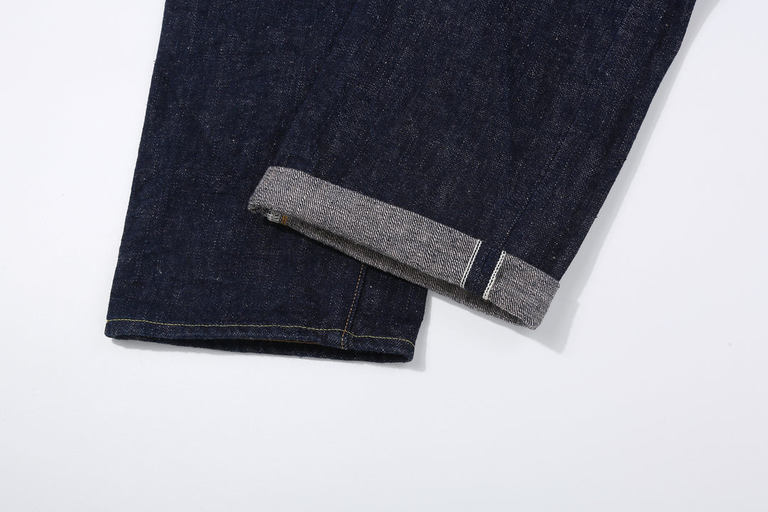 Samurai Jeans S500AX-SAKURA AI Plus SAKURA 18oz Selvedge Jeans - Selvedge Leg Opening