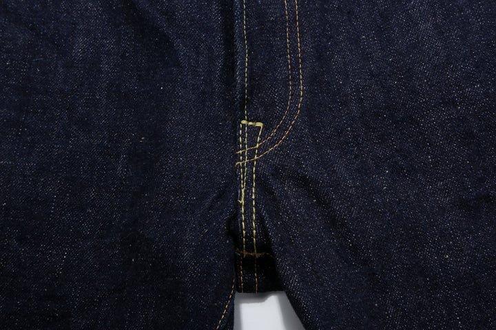 Samurai Jeans S500AX-SAKURA AI Plus SAKURA 18oz Selvedge Jeans - Front Crotch Seam Detail