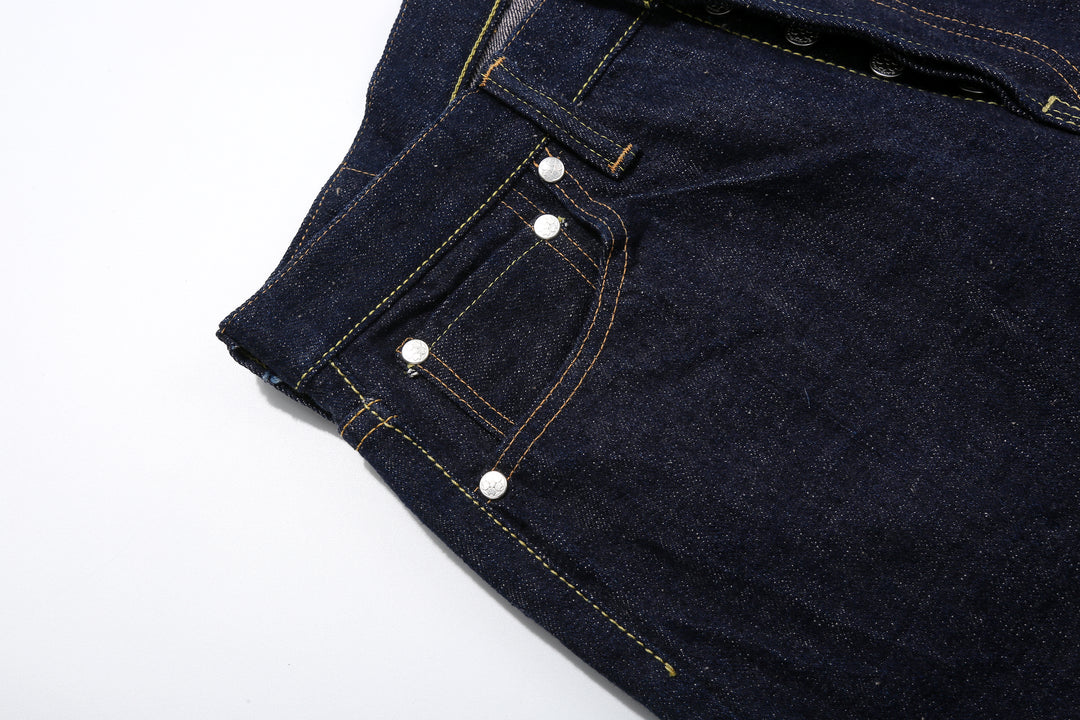 Samurai Jeans S500AX-SAKURA AI Plus SAKURA 18oz Selvedge Jeans - Silver-Plated Sakura Rivets