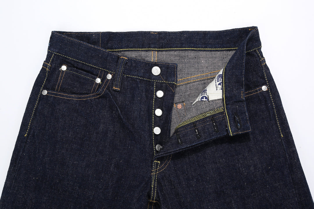 Samurai Jeans S500AX-SAKURA AI Plus SAKURA 18oz Selvedge Jeans - Open Button Fly