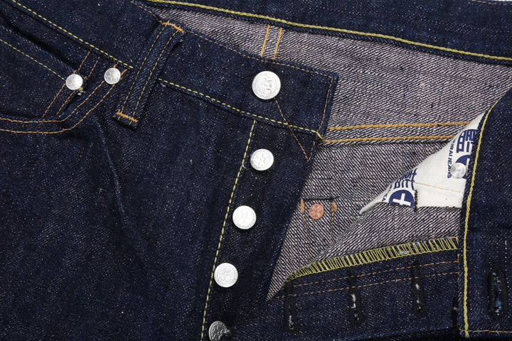 Samurai Jeans S500AX-SAKURA AI Plus SAKURA 18oz Selvedge Jeans - Button Fly and Printed Pocket Bag