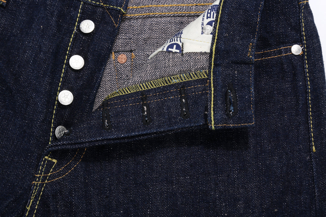 Samurai Jeans S500AX-SAKURA AI Plus SAKURA 18oz Selvedge Jeans - Buttonhole
