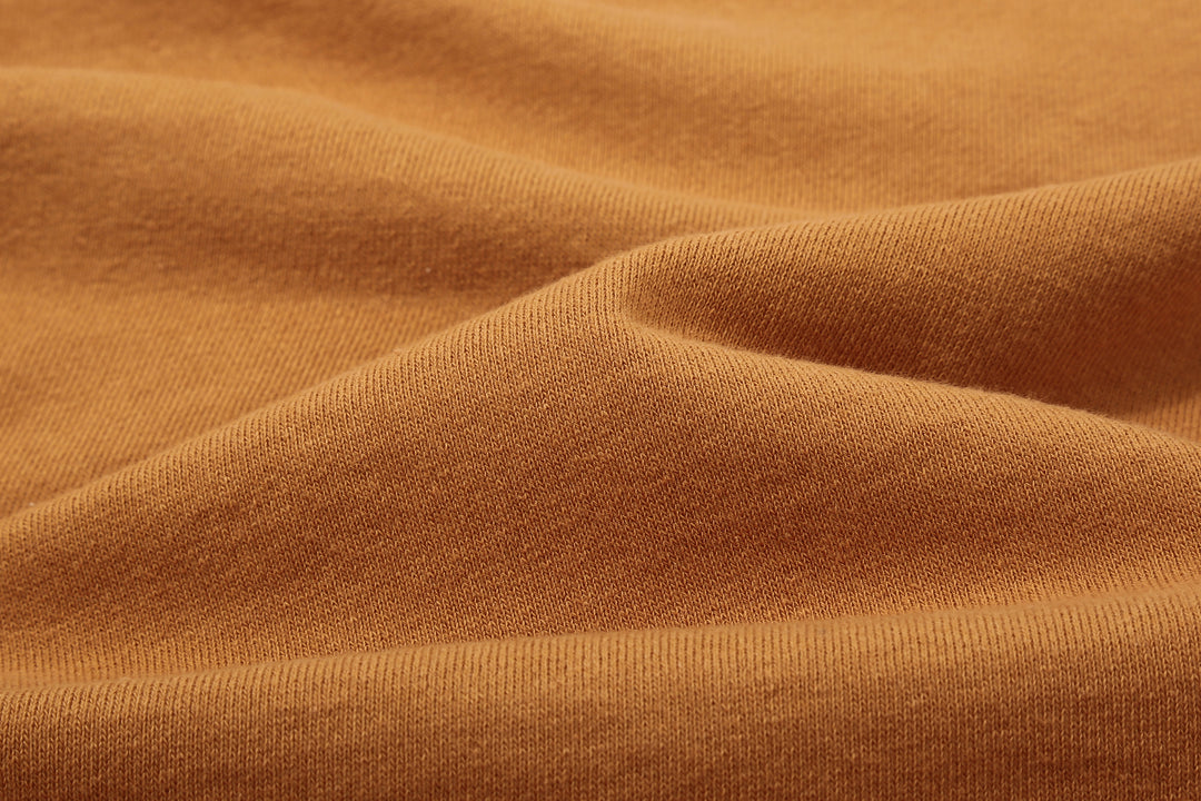 Deluxeware M300 “Azuma-Knit” Lightweight Mock Neck Sweatshirt Made in Japan Fabric Close Up