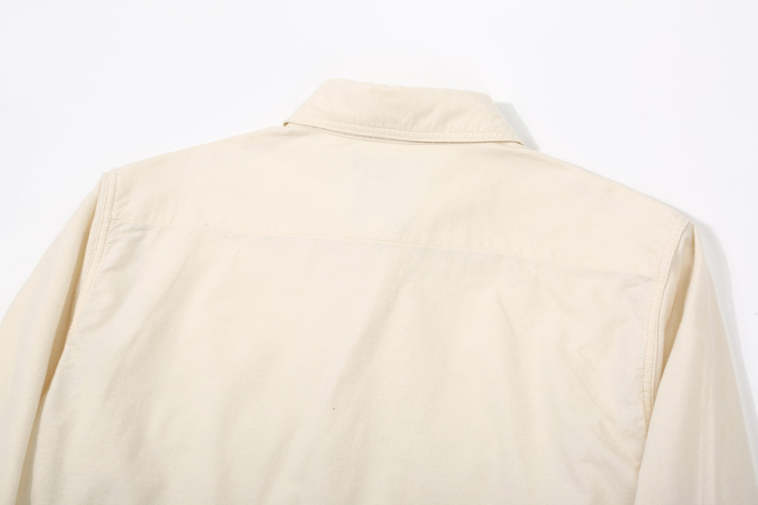 DALEE’S & CO. BF.49 Lightweight Flannel Shirt in Natural – Back Yoke