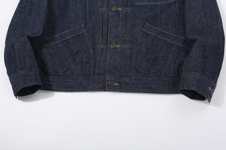 DALEE’S & CO. 61B 11oz Selvedge Denim Work Jacket – Lower Front and Cuffs