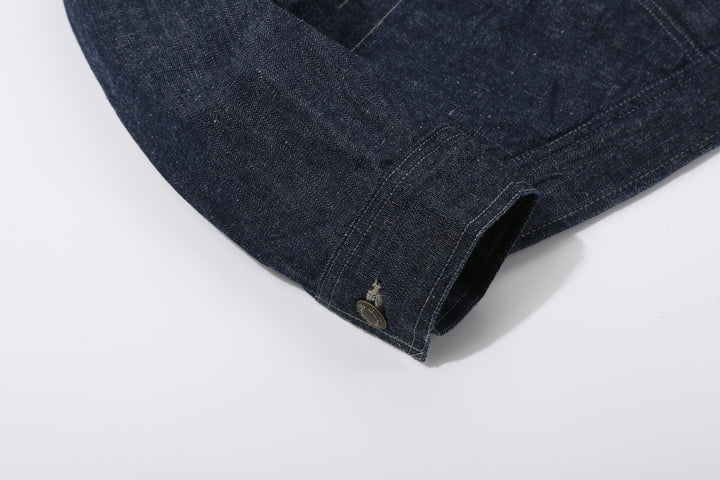 DALEE’S & CO. 61B 11oz Selvedge Denim Work Jacket – Buttoned Cuff Detail
