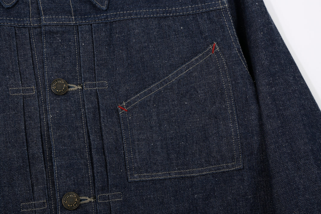 DALEE’S & CO. 61B 11oz Selvedge Denim Work Jacket – Chest Pocket Detail