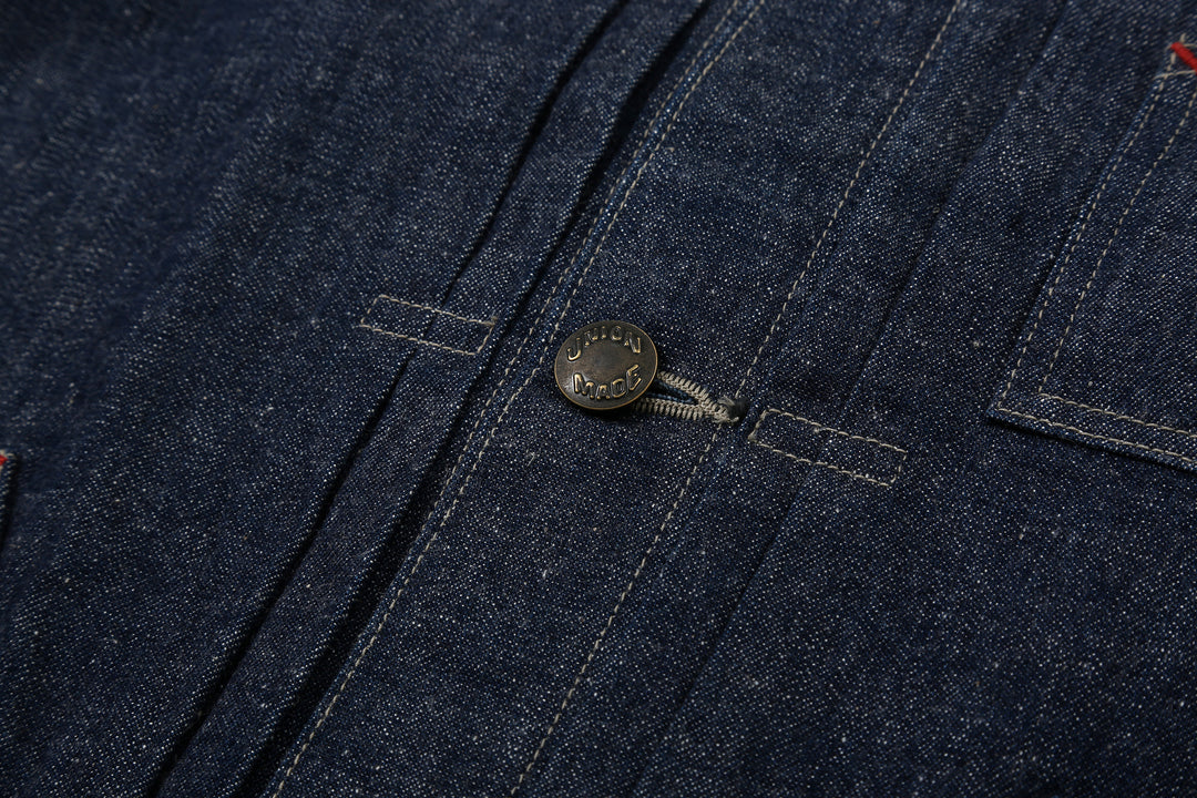 DALEE’S & CO. 61B 11oz Selvedge Denim Work Jacket – Metal Button Detail