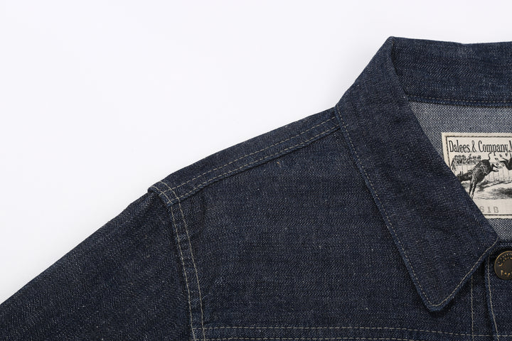 DALEE’S & CO. 61B 11oz Selvedge Denim Work Jacket – Collar and Shoulder Stitching