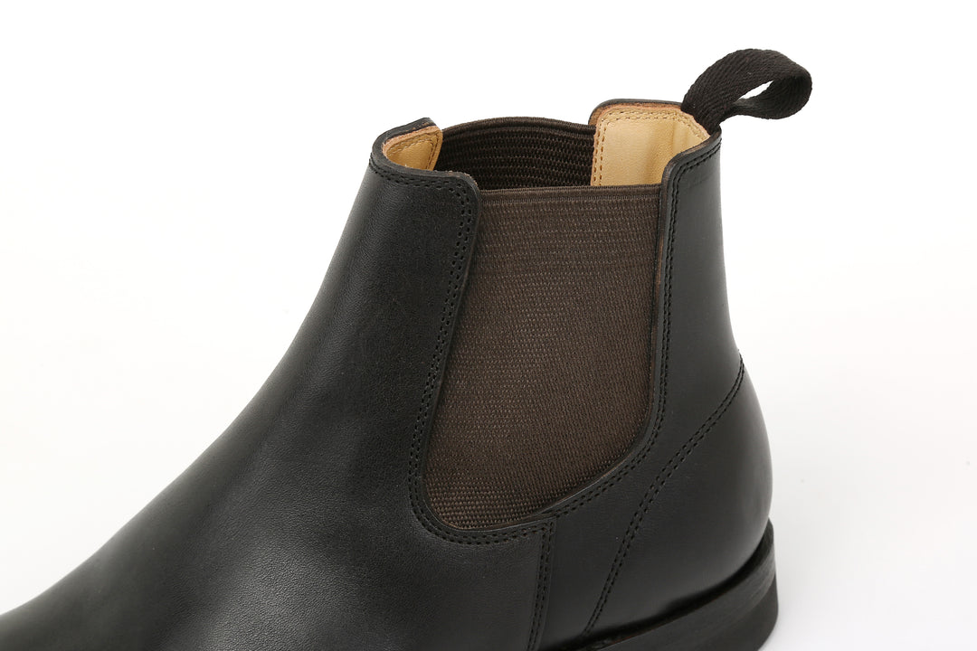 Moto Motor New Vintage Lot.1050 Italian Horsebutt Sidegore Boots – Black
