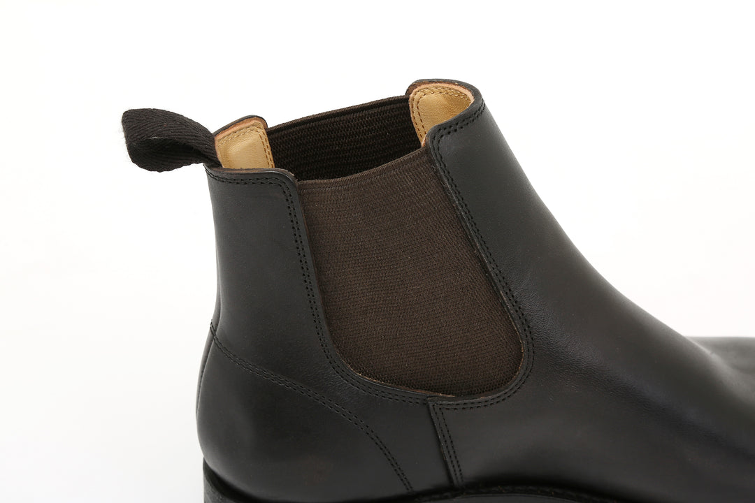 Moto Motor New Vintage Lot.1050 Italian Horsebutt Sidegore Boots – Black