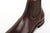 Moto Lot 1050 side gore boots Italian horsebutt leather brown leather close up