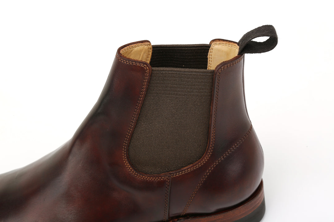 Moto Motor New Vintage Lot.1050 Italian Horsebutt Sidegore Boots – Brown