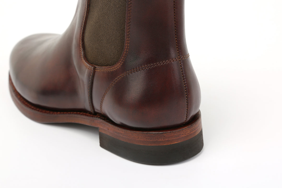 Moto Motor New Vintage Lot.1050 Italian Horsebutt Sidegore Boots – Brown