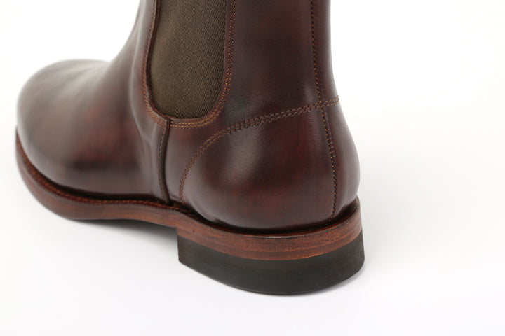 Moto Motor New Vintage Lot.1050 Italian Horsebutt Sidegore Boots – Brown