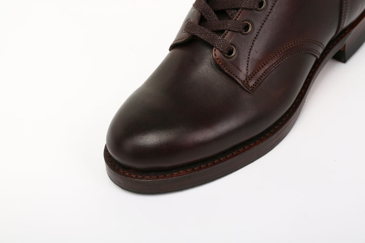 Moto Motor Lot 1020 Italian horsebutt service boots brown vintage leather boots Japan toe