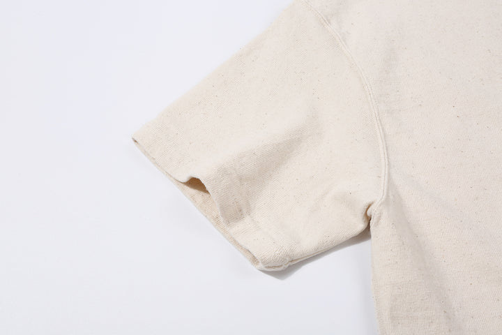 Samurai Jeans SJST-SC01 Samurai Cotton Crew Neck T-Shirt Made in Japan natural sleeve