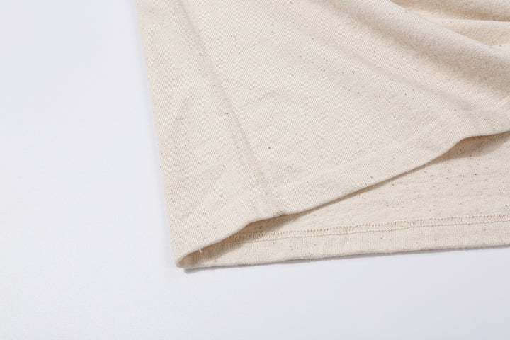 Samurai Jeans SJST-SC01 Samurai Cotton Crew Neck T-Shirt Made in Japan natural side seam