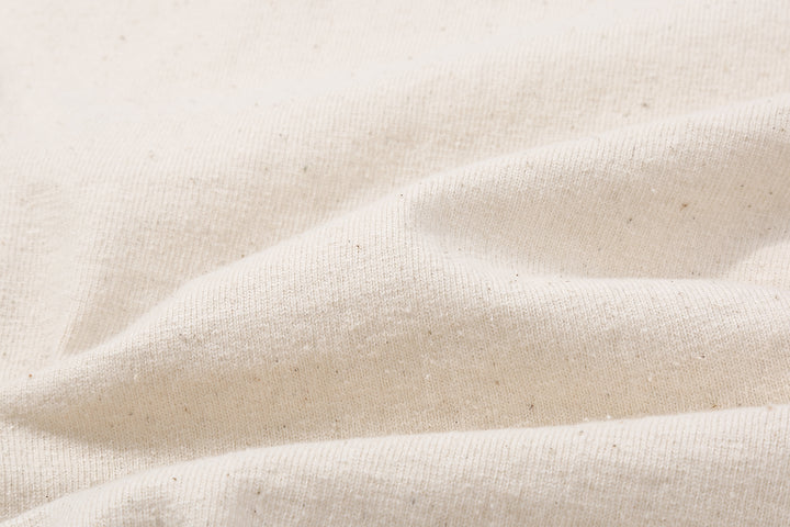 Samurai Jeans SJST-SC01 Samurai Cotton Crew Neck T-Shirt Made in Japan natural fabric close up
