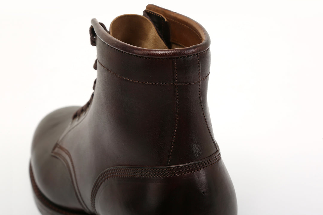 Moto Motor New Vintage Lot.1020 Italian Horsebutt Service Boots - Brown