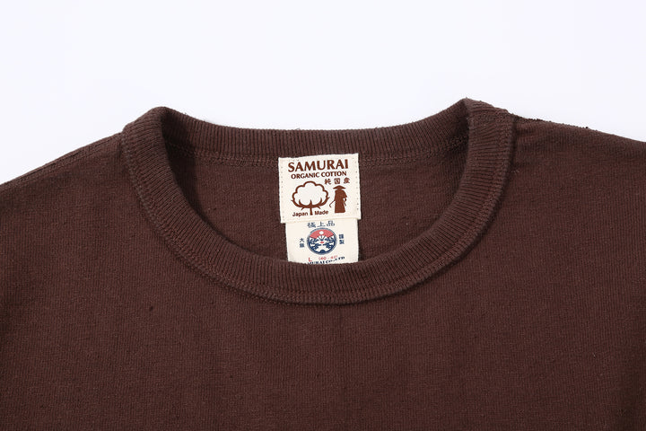 Samurai Jeans SJST-SC01 Samurai Cotton Crew Neck T-Shirt Made in Japan dark kuri label