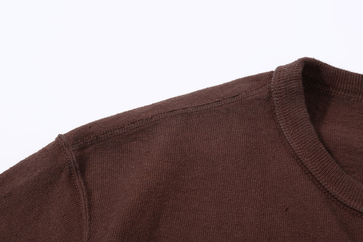 Samurai Jeans SJST-SC01 Samurai Cotton Crew Neck T-Shirt Made in Japan dark kuri shoulder seam