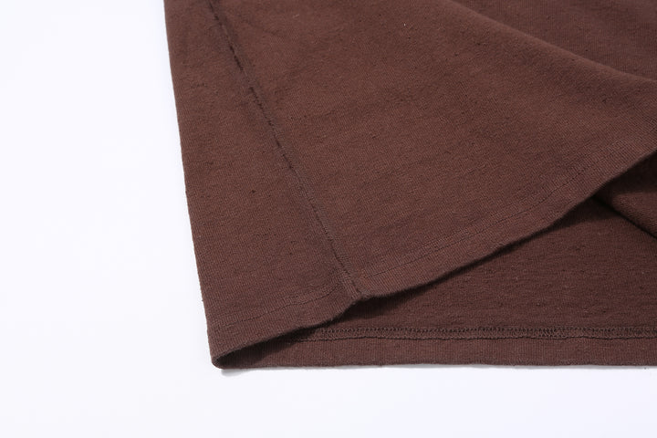 Samurai Jeans SJST-SC01 Samurai Cotton Crew Neck T-Shirt Made in Japan dark kuri side seam
