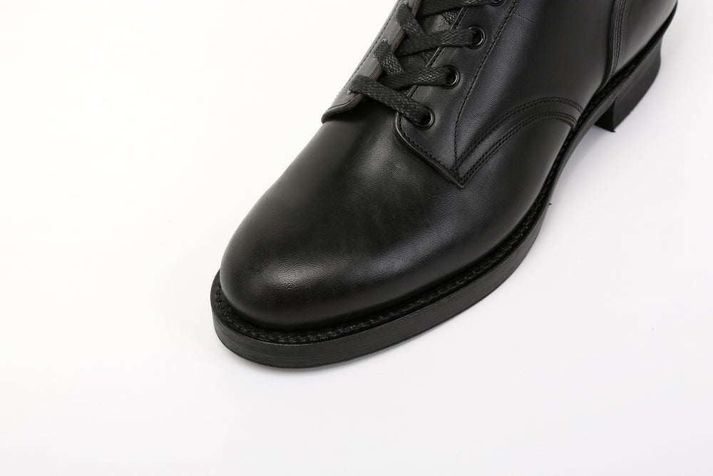 Moto Lot 1020 service boots Italian horsebutt leather black toe
