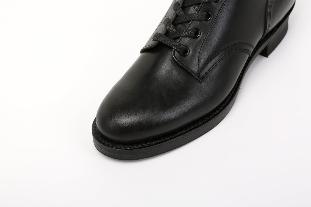Moto Lot 1020 service boots Italian horsebutt leather black toe