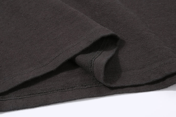 Samurai Jeans SJST-SC01 Samurai Cotton Crew Neck T-Shirt Made in Japan kuromame hem