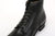 Moto Lot 1020 service boots Italian horsebutt leather black close up