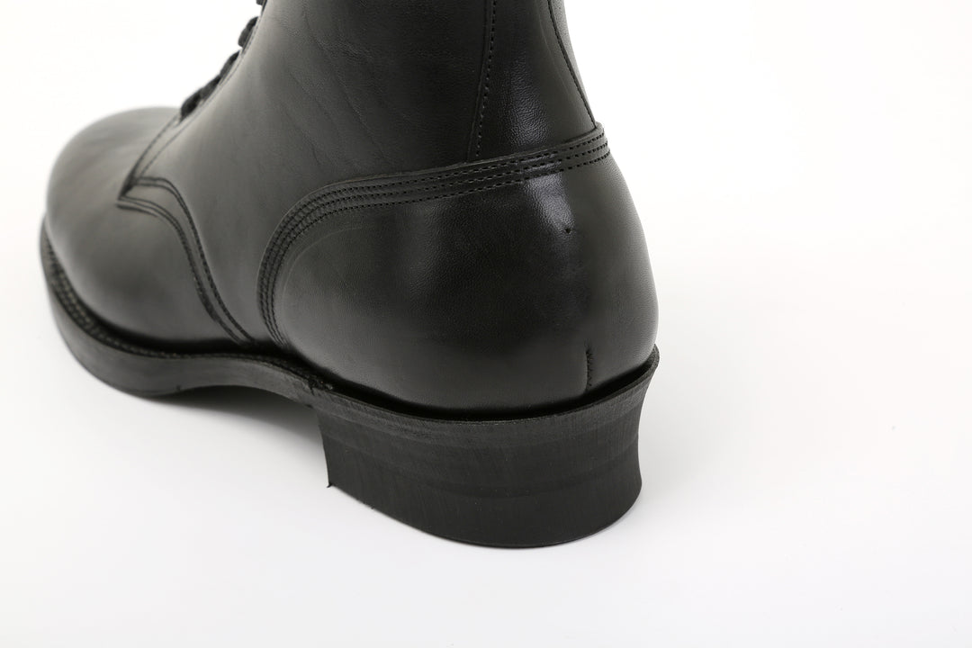 Moto Motor New Vintage Lot.1020 Italian Horsebutt Service Boots - Black