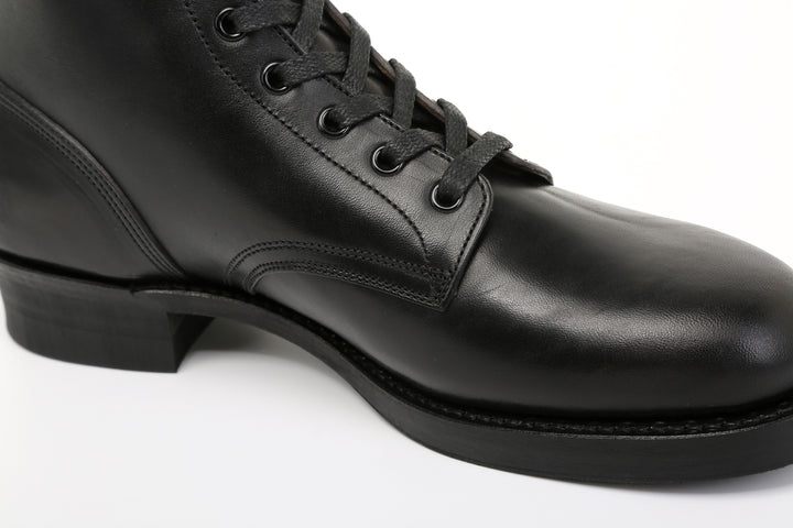 Moto Motor New Vintage Lot.1020 Italian Horsebutt Service Boots - Black