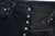 Omoto Denim 0815BCH 13.5oz Selvedge Sumi Overdyed Denim - Wide Straight Fit Made in Japan - Buttons Detail